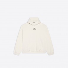 라이트 베이지 앤 블랙 미디엄 플리스 Wide 핏 Unity Hoodie