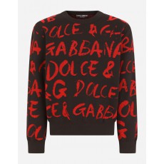 Dolce&Gabbana 디테일 라운드넥 자카드 스웨터