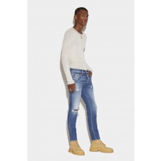 Medium Broken Wash Skinny Dan Jeans