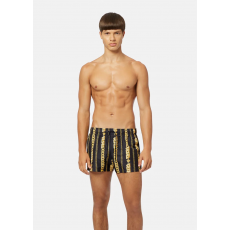 CHAIN PINSTRIPE SHORT SWIM SHORTS