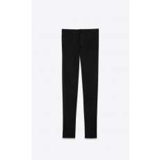 CHINO PANTS IN BLACK RAW STRETCH GABARDINE