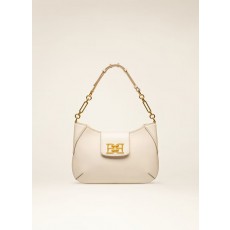 Breanne Leather Shoulder Bag In Bone!!