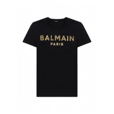 Balmain 골드로고 프린트_T-Shirt